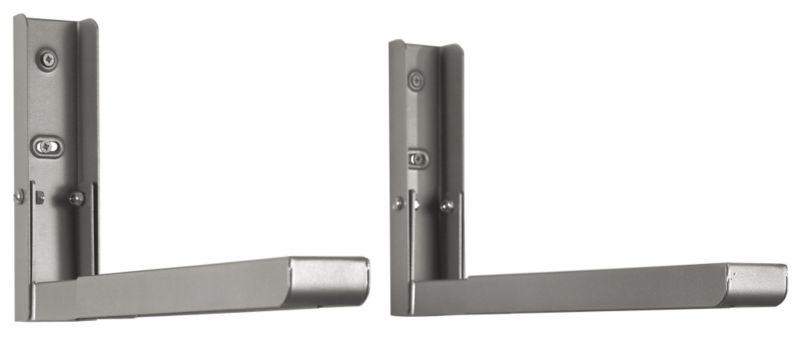 AVF Eco Mount Microwave Bracket To Fit All Standard Microwaves Silver Effect