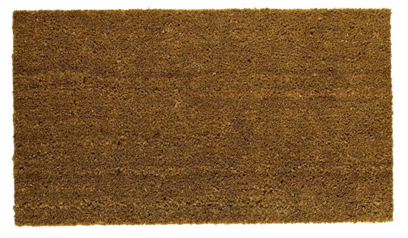 PVC Backed Coir Mat Natural L70cm x W40cm