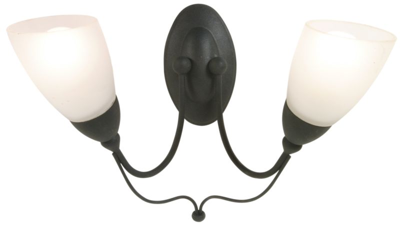 venus Wall Light 7243 Textured Black 60w