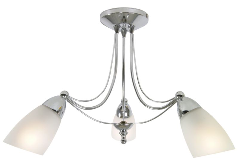 Venus Chrome Effect Semi Flush