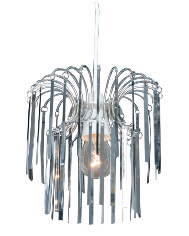 Angel Tiered Metallic Pendant Light Shade 7440 Chrome Effect