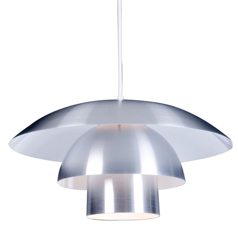 Photon Triple Layered Aluminium Pendant Light Shade Brushed Aluminium