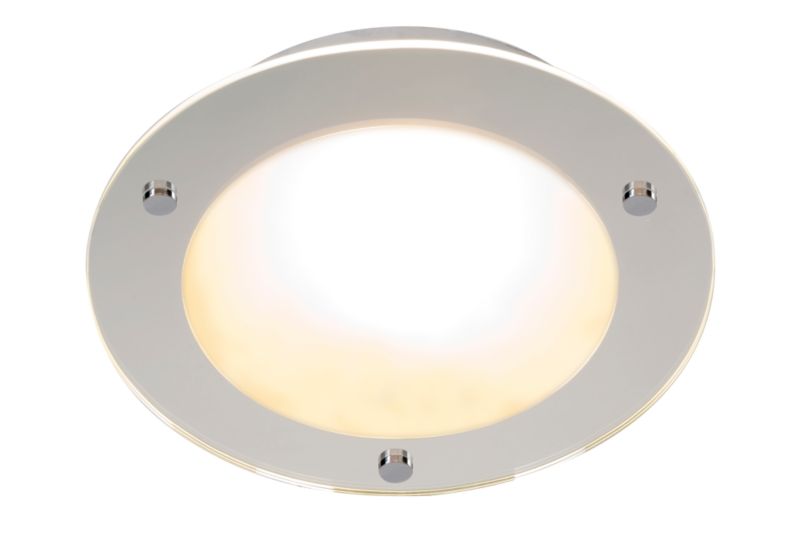 Turner 1 Light Mirror & Frosted Glass Flush