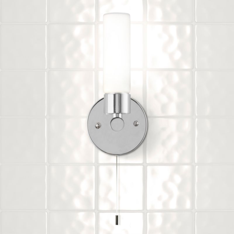 Float Wall Light Chrome Plated Effect