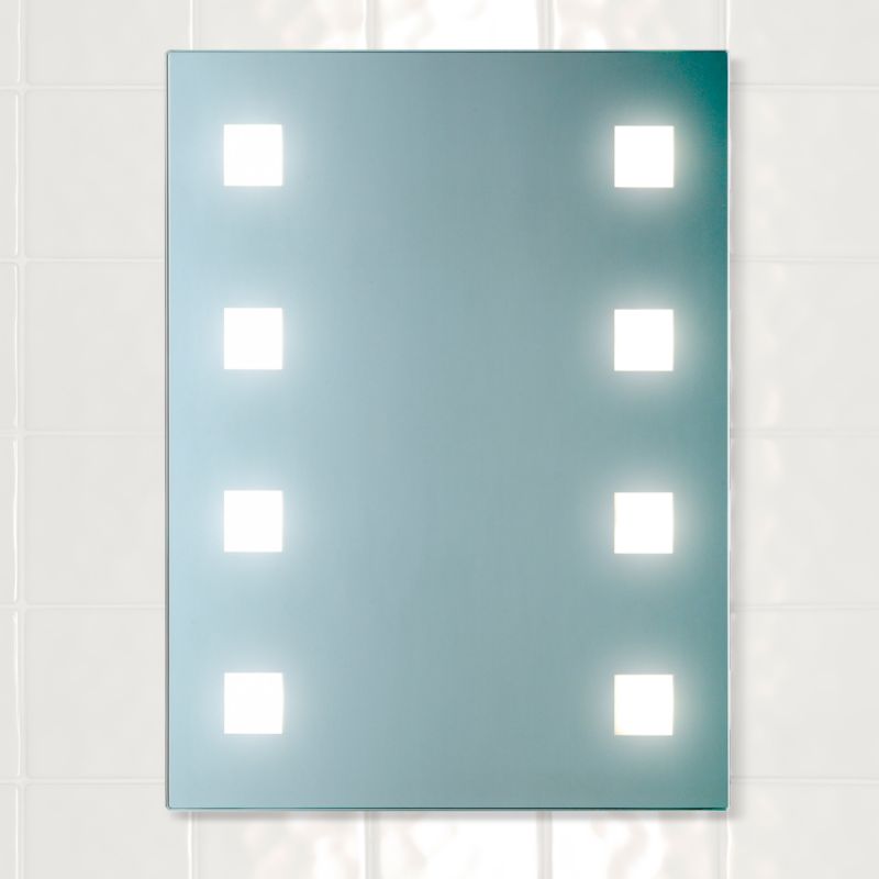 Rectangle Wall Light Mirrored Glass