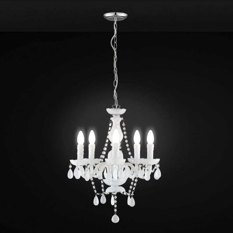 Beatrice Five Pendant Light Frosted Glass