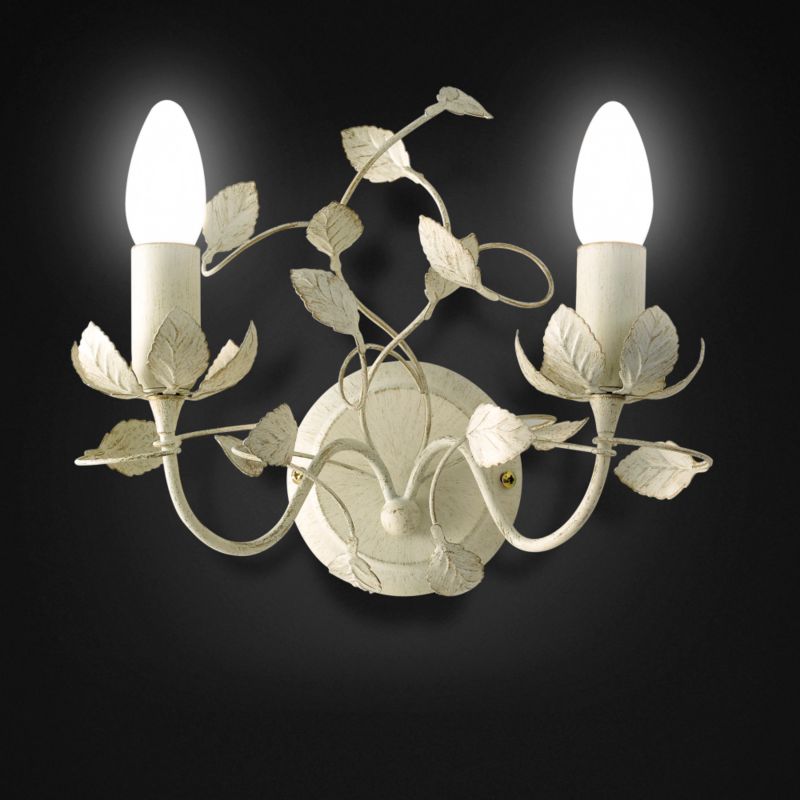 eva Wall Light Porcelain Brushed Gold Painted