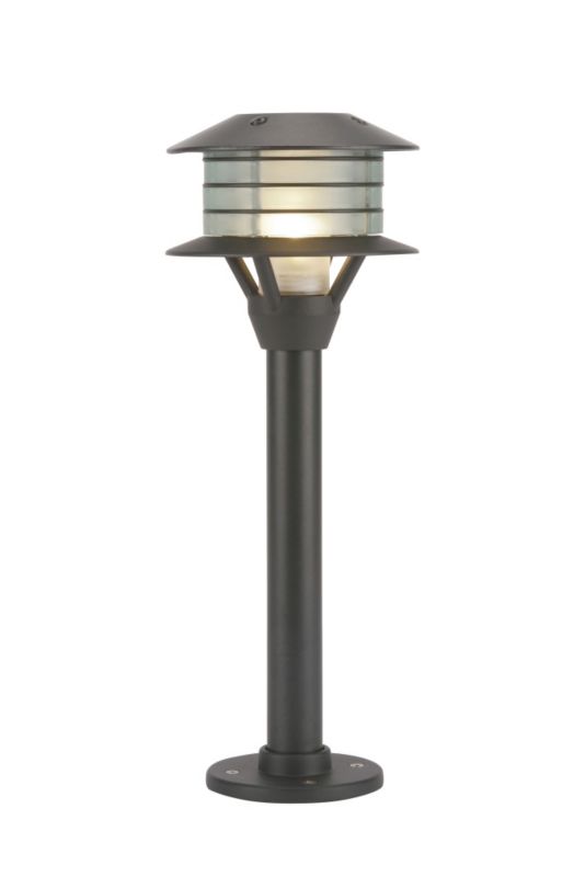Gitana 2 Tier Post Lantern Graphite Finish