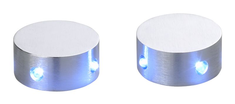 Corey 2 x Small Round Deck Lights Stainless Steel
