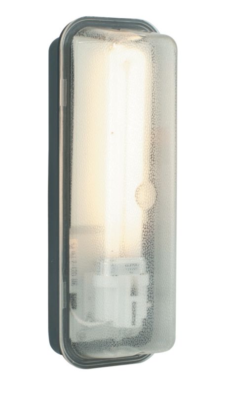 Hirdam 1lt Wall 35733 Black plastic and frosted acrylic 9W