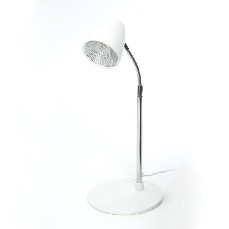 EVOLVE 1 Light Steel and Plastic Table Lamp in