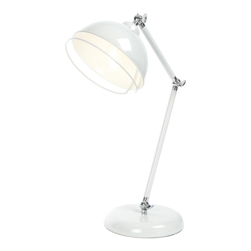 Chase 1 Light Metal Table Lamp in Gloss Stone