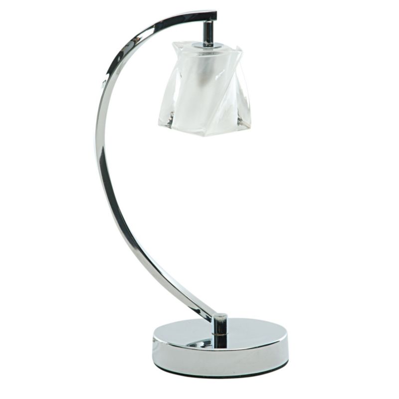 Poole Lighting Areto 1 Light Metal and Glass Table Light