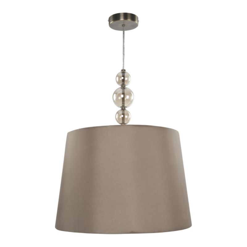 Unbranded Cecelia 1 Light Metal and Glass Ceiling Light in