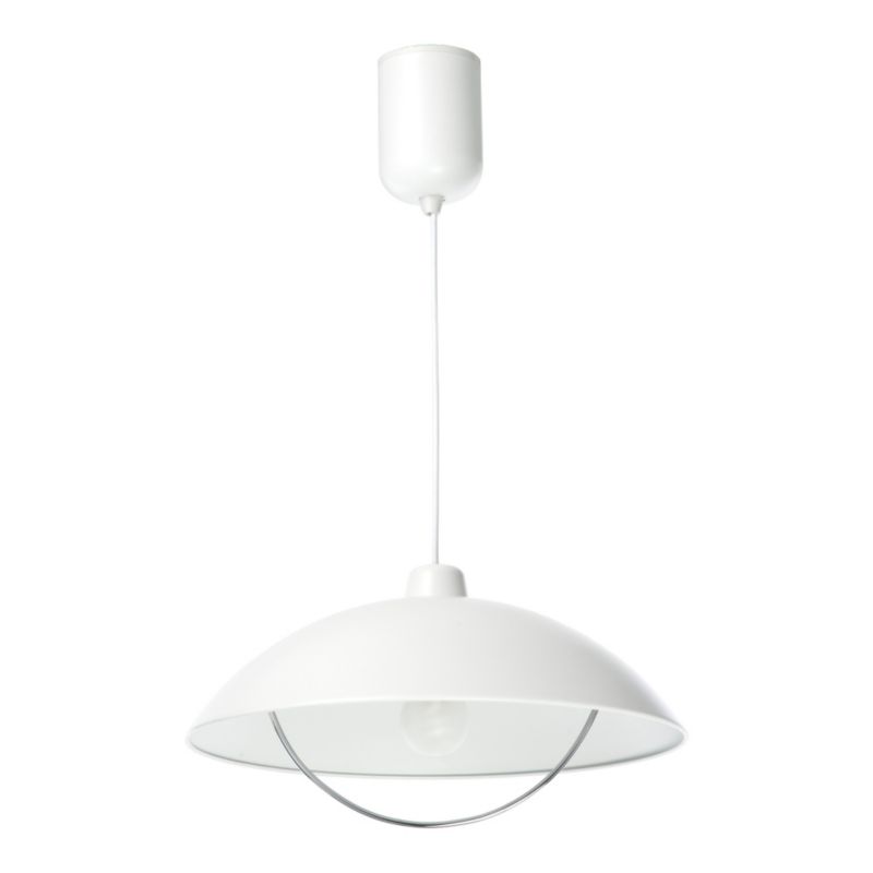 Sol 1 Light Metal Ceiling Light in White