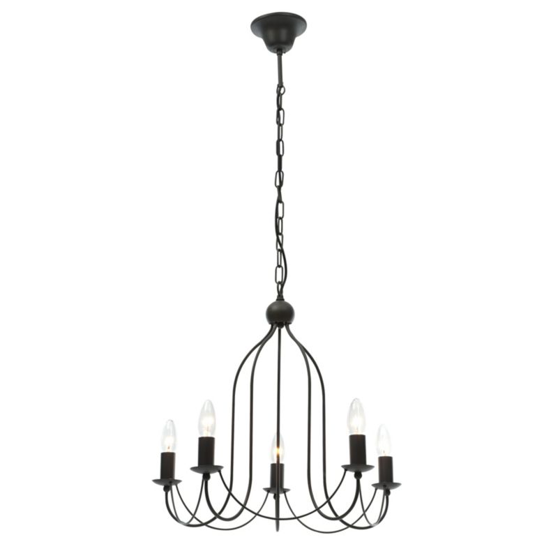 Unbranded Haddon 5 Light Steel Ceiling Light in Antique