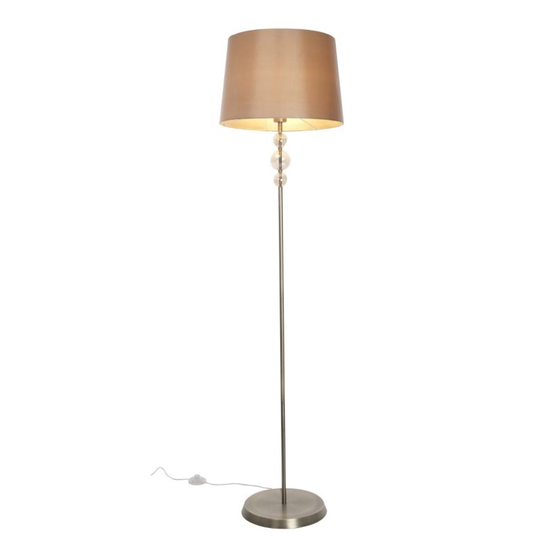 Unbranded Cecelia 1 Light Metal and Glass Floor Lamp in