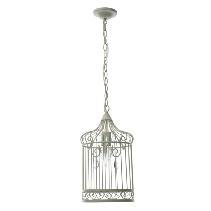 Unbranded Arielle 1 Light Steel Ceiling Light in Ivory