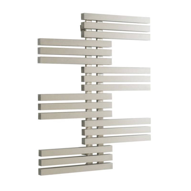 Accuro Korle E Type Radiator Brushed Stainless Steel H 98 x W 80 x D 6cm