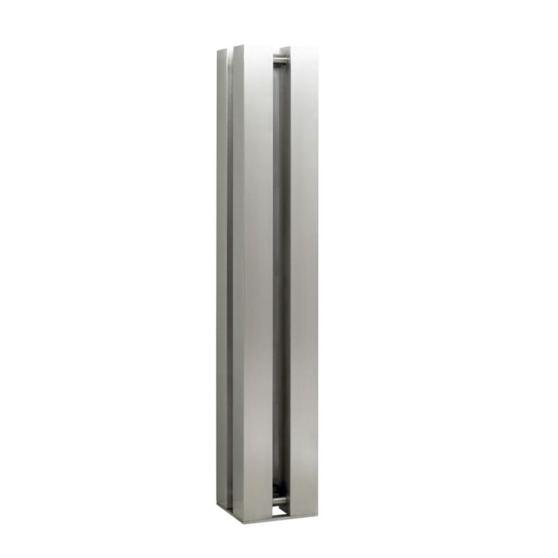 Accuro-Korle Quattro Radiator Brushed Stainless Steel (H) 151 x (W) 26 x (D) 26cm