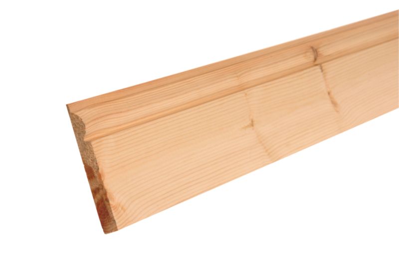 Softwood Moulding Skirting Torus Pattern L2400 x W119 x T15mm