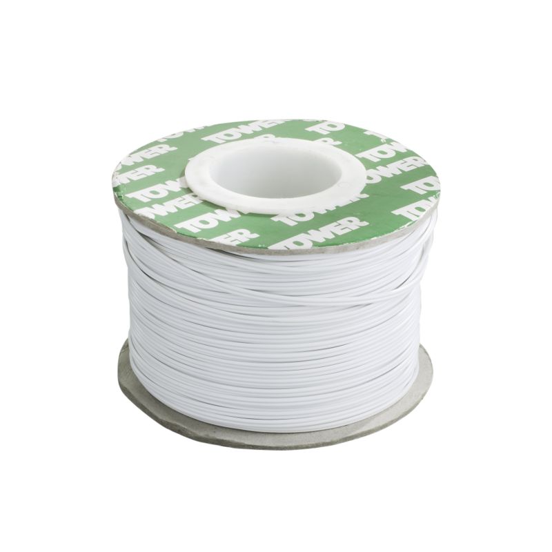 Tower Flex Wire Twin Bell Solid Strand Dbell White 100m