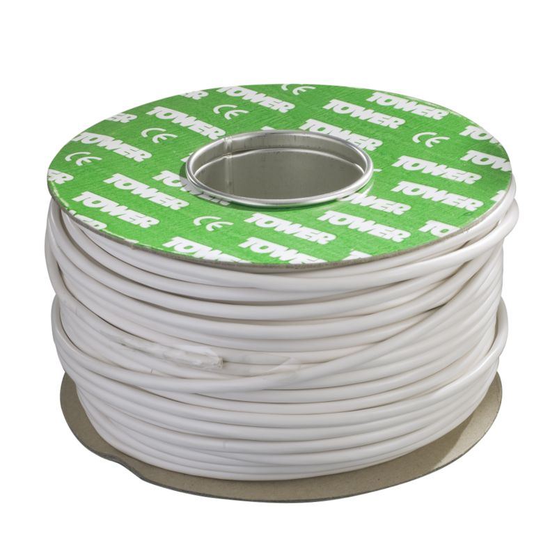 Tower Flex 8 Core Low Voltage Alarm Dlv8w White 0.2mm X 100m