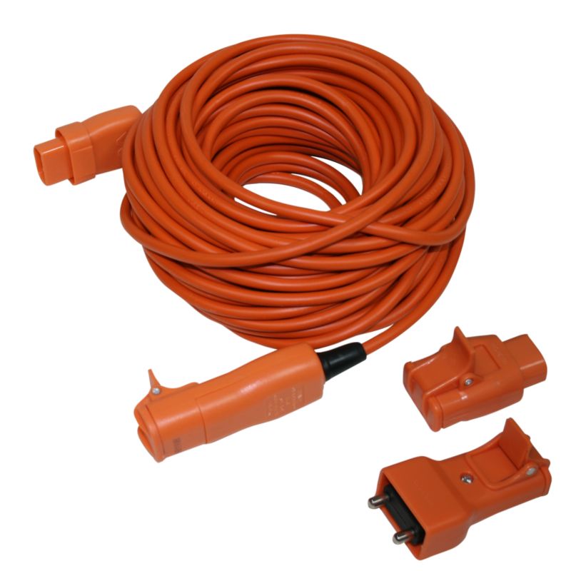 Masterplug Extension Lead for 2 Pin Garden Equipment 20m WREX2010OP