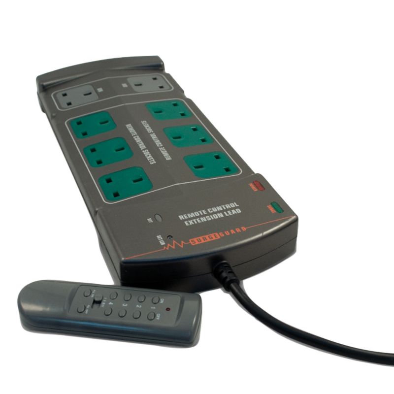8 Socket Remote Controlled Surge