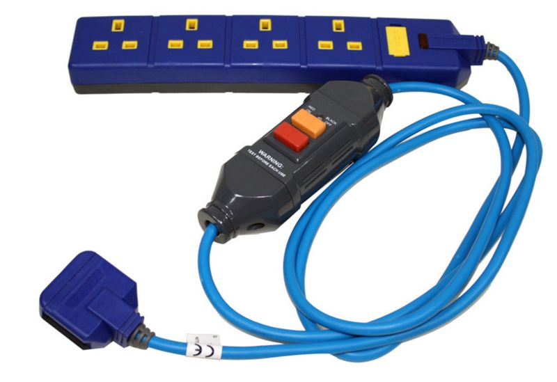 Masterplug 4 Socket Heavy Duty Extension Lead with Safety RCD 2m EXS1342ILRCD MS