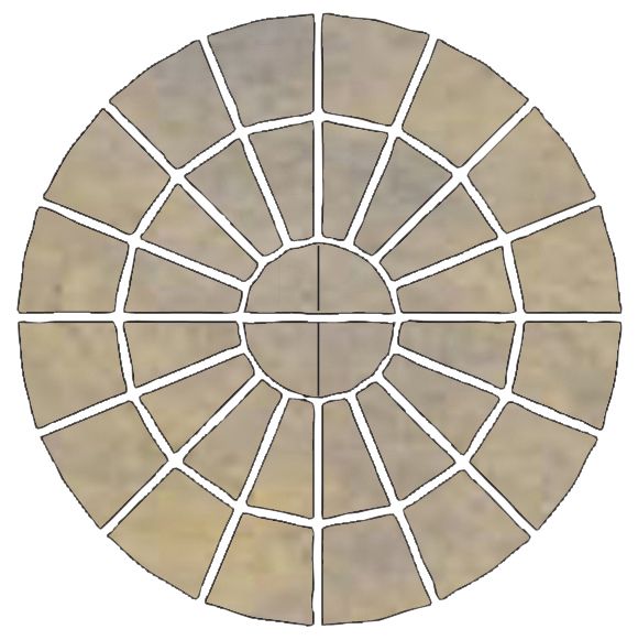 Bradstone Weatherdale Circle Paving Feature Kit Antique Effect