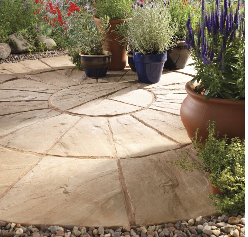 Bradstone Weatherdale Circle Paving Feature Kit Autumn