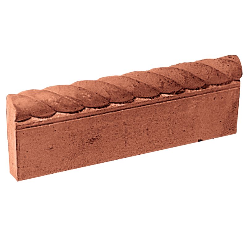 Bradstone Rope Top Edging Terracotta Terracotta L45 x W5cm