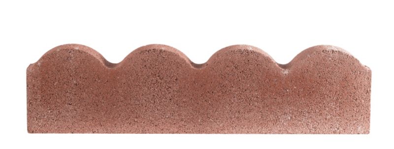 Bradstone Scalloped Edging Red L60 x W15cm