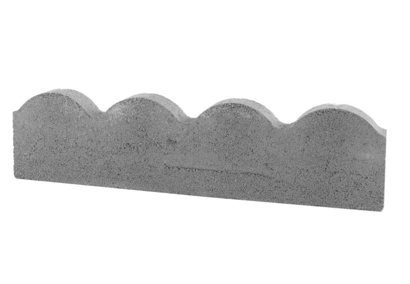 Bradstone Scalloped Edging Grey L60 x W15cm