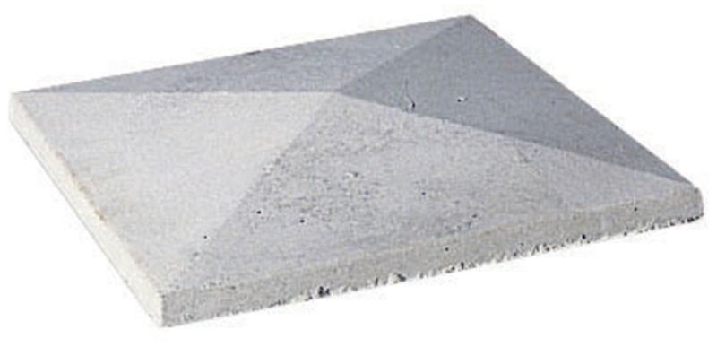 Grey Pyramid Pier Cap 305 X 305mm