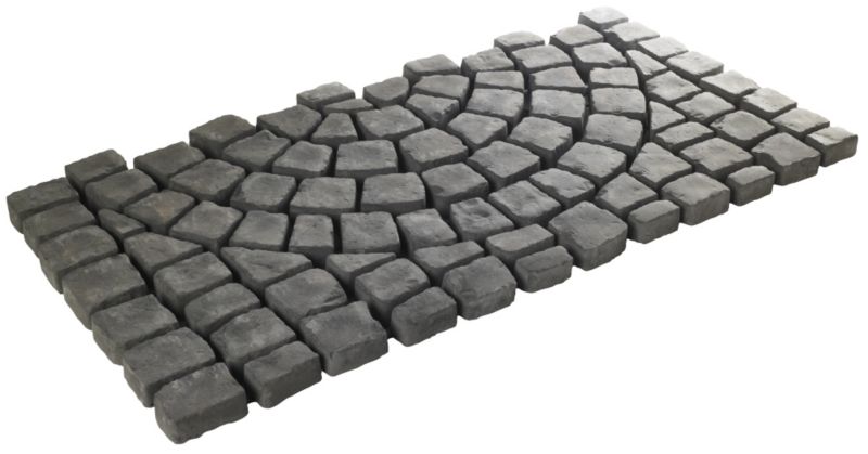 Bradstone Carpet Stone Half Circle Charcoal Effect L120 x W60 x T4cm