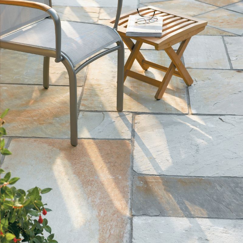Bradstone Natural Sandstone Patio Feature Kit Fossil Buff 3msup2