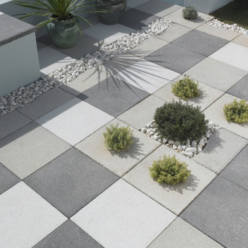 Bradstone Panache Textured White 450x450mm