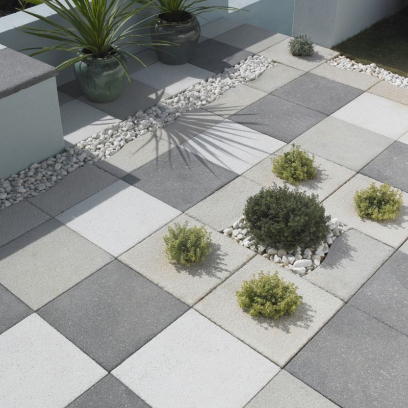 Bradstone Panache Ground Silver Grey 450x450mm