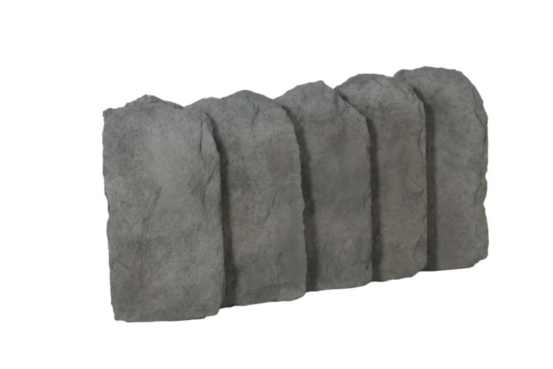 Bradstone Wetherdale Edging Weathered Grey (w) 4.5 X (l) 50cm from the Garden Paving Supplies