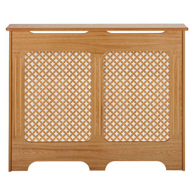 Winther Browne Classic Oak-Veneer Radiator Cabinet, (H)900&times;(W)1,198&times;(D)200mm