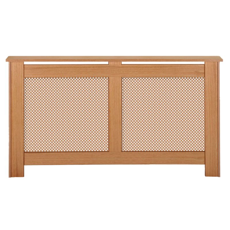 Winther Browne Modern Radiator Cabinet Oak Veneered Large