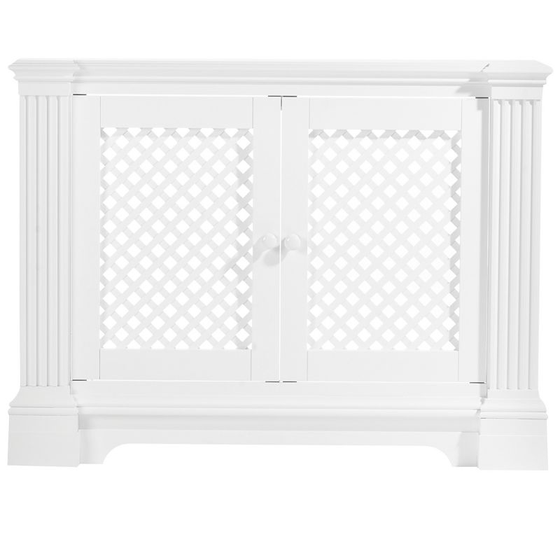 Winther Browne Henley Satin White MDF Radiator Cabinet - Medium - (H) 900 x (W) 1200 x (D) 200mm