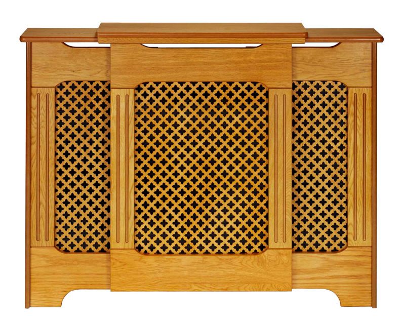 Alternative image for Winther Browne Classic Oak-Veneer Adjustable Radiator Cabinet, (H) 918�(W)1,425�(D)220mm