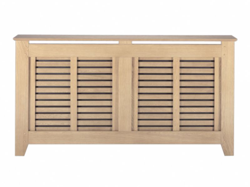 Winther Browne Rhode Island Real Oak Veneer Radiator Cabinet - Large - (H) 900 x (W) 1710 x (D) 200mm