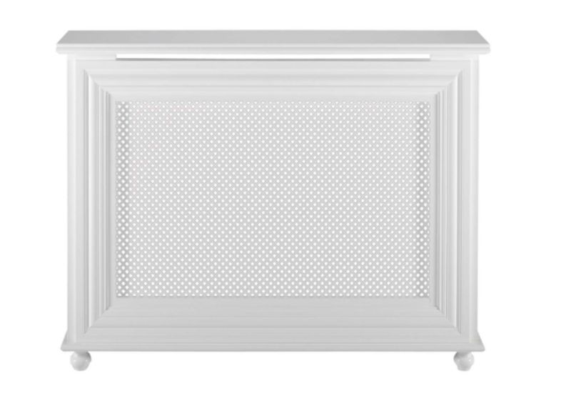 Winther Browne Charlotte Satin White MDF Radiator Cabinet - Small - (H) 800 x (W) 1080 x (D) 220mm