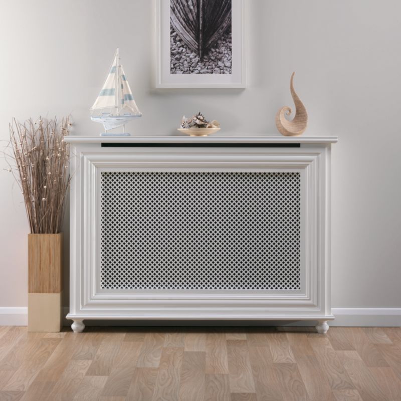 Alternative image for Winther Browne Charlotte Satin White MDF Radiator Cabinet - Medium  -  (H) 900 x (W) 1245 x (D) 220mm