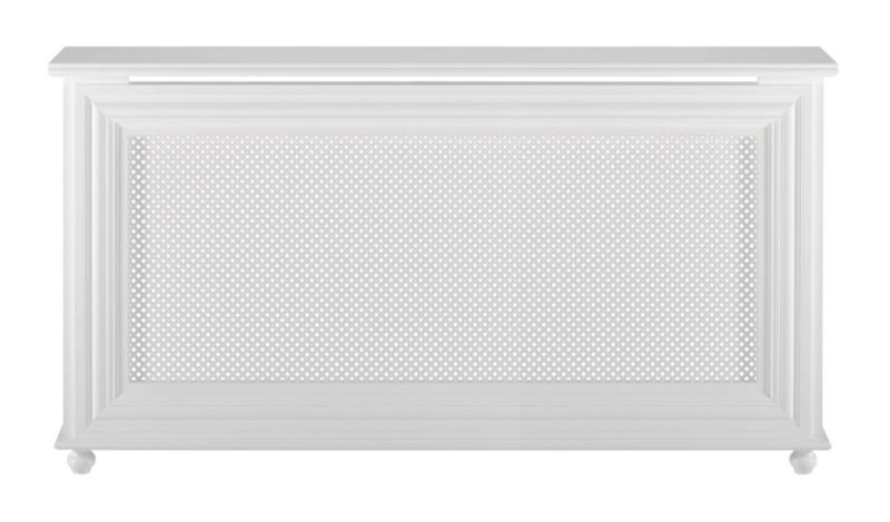 Winther Browne Charlotte Satin White MDF Radiator Cabinet - Large - (H) 900 x (W) 1780 x (D) 220mm