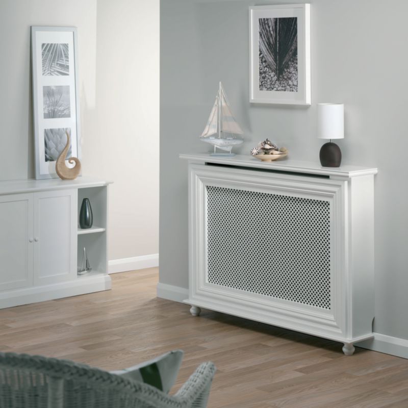Alternative image for Winther Browne Charlotte Satin White MDF Radiator Cabinet - Large  -  (H) 900 x (W) 1780 x (D) 220mm